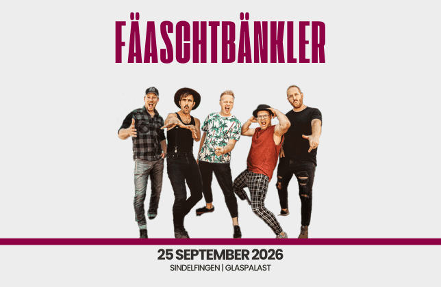 Fäaschtbänkler Sindelfingen Grafik für den Vorverkaufsstart