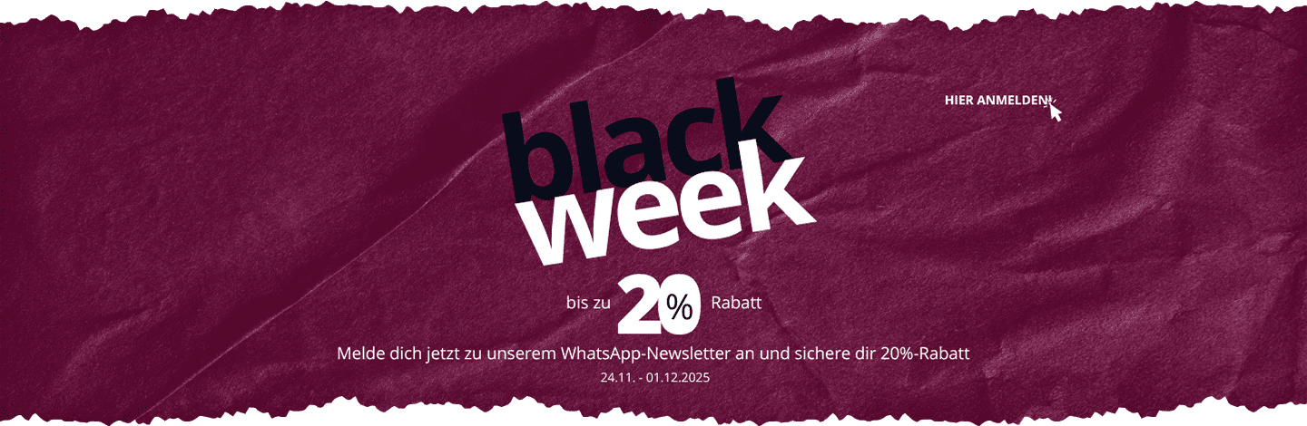 WhatsApp-Newsletter abonnieren und Rabatt sichern für die Blackweek - Hier anmelden