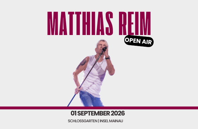 Matthias Reim Grafik für den Vorverkaufsstart
